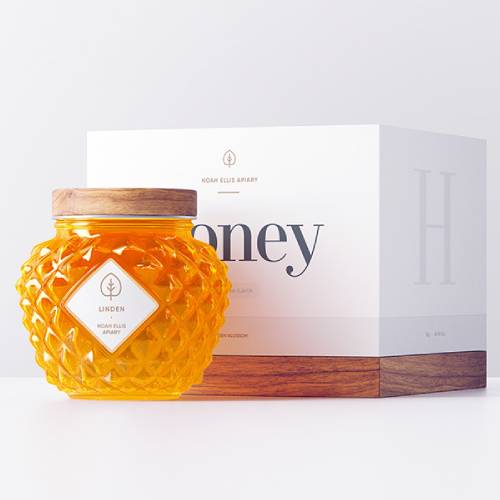 honey jar shape design