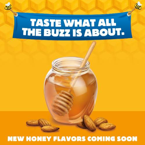 honey social media post design