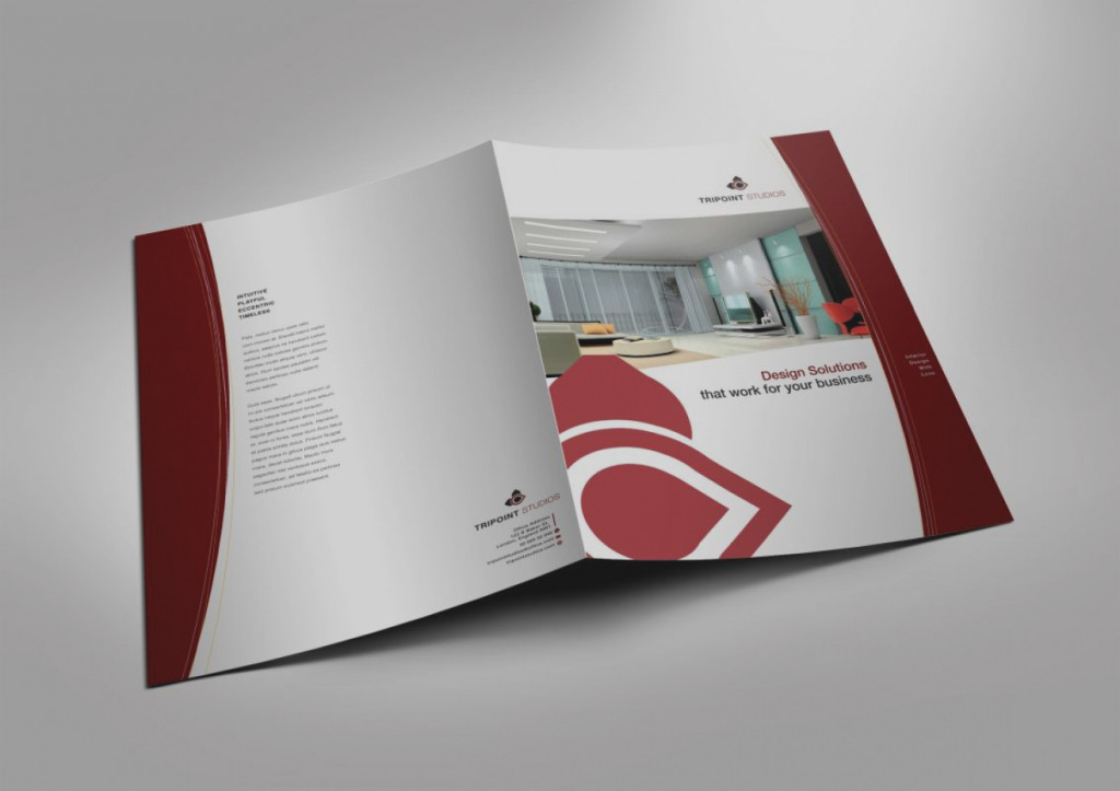 half fold brochure