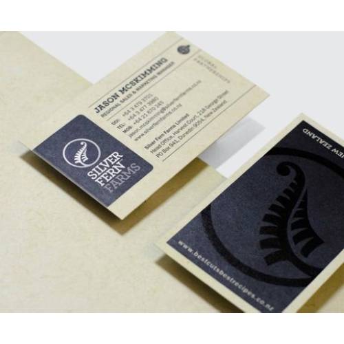 silver fern business card design