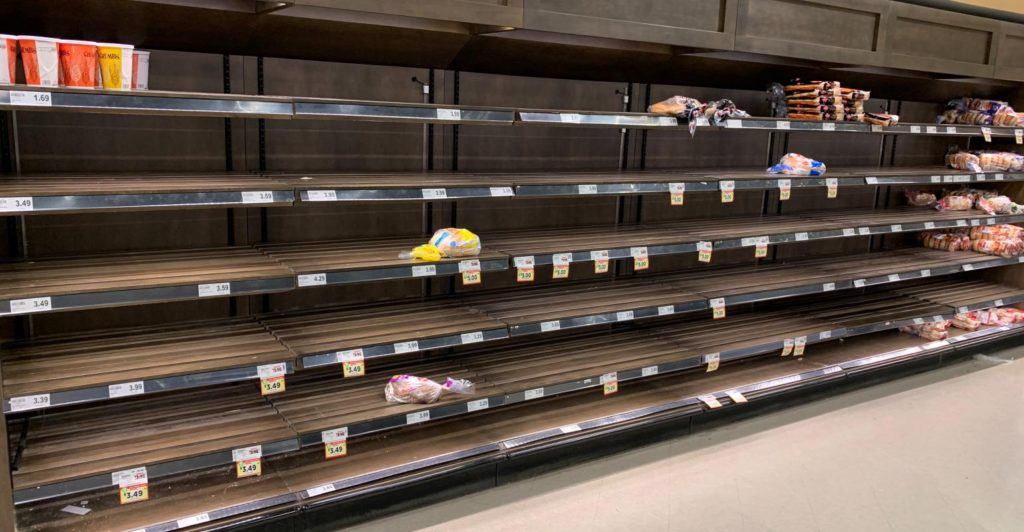 empty grocery shops