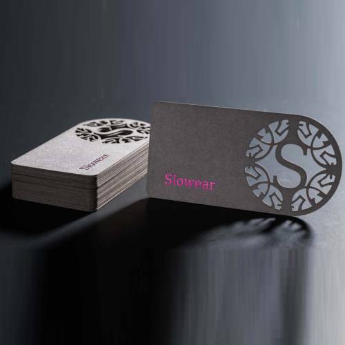 die cut business card design