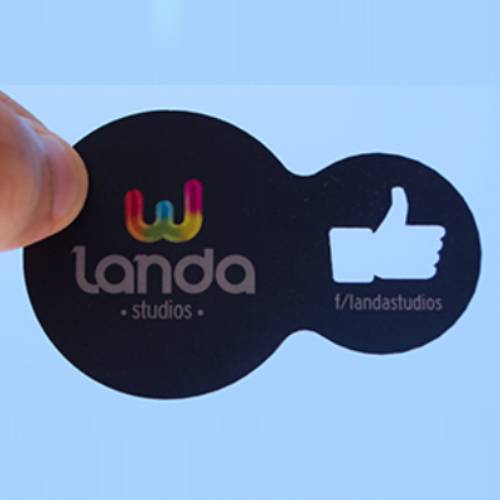 die cut business card