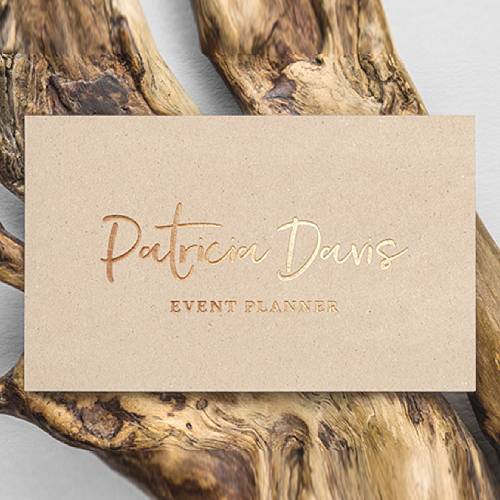 foil print busineess card design
