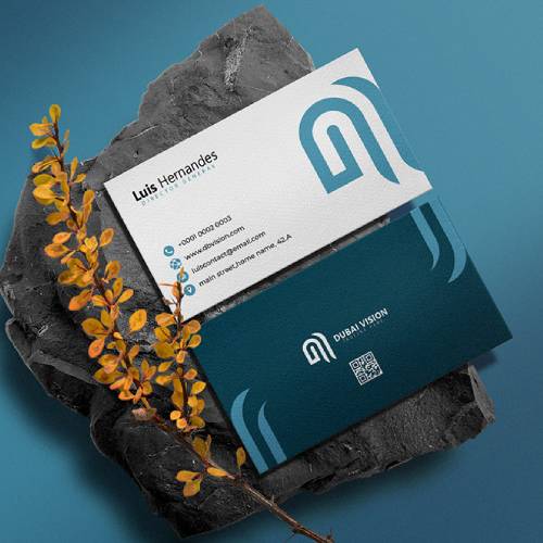 minimalistic business card design