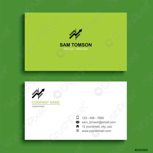 minimalistic business card design