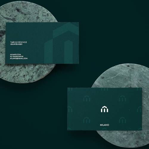 minimalistic business card design