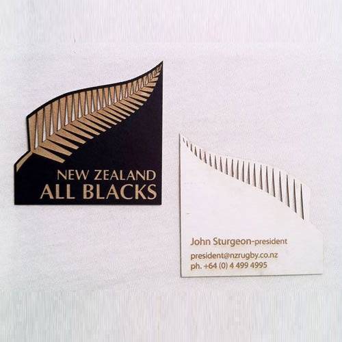 silver fern business card design