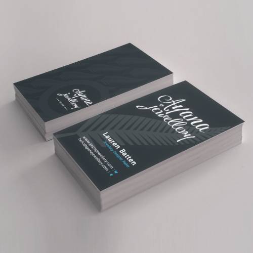 silver fern business card design