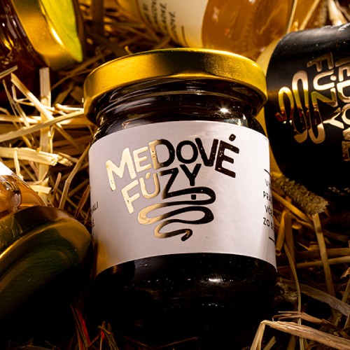 typography jar label design