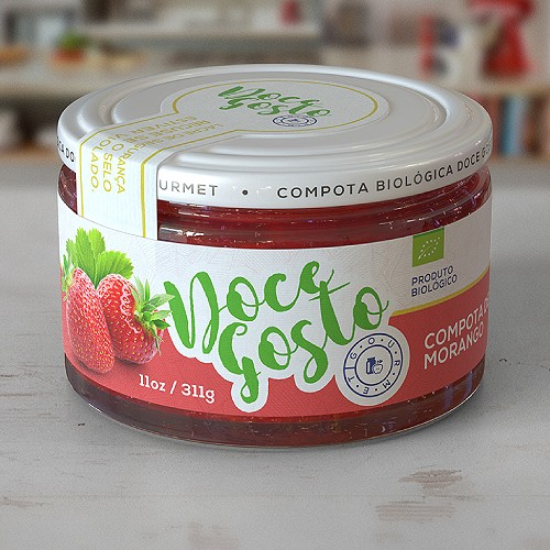 typography jar label design